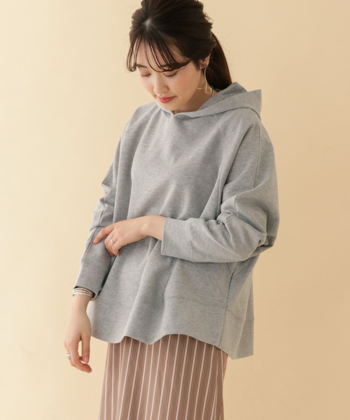 ITEMS URBANRESEARCH(アイテムズ アーバンリサーチ)の「ラグランプルオーバーパーカー(パーカー)」|グレー