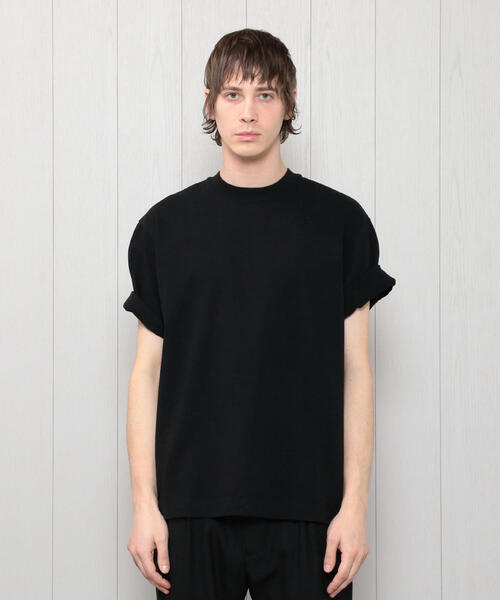 H beauty&youth カットソー ブラック H BEAUTY&YOUTH UNITED ARROWS tシャツ 「H」ハイツイストシアー
