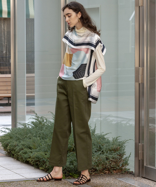 MAISON SPECIAL（メゾンスペシャル）の「ハイウエストチノパンツ 