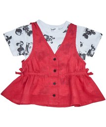 /2Pセットキャミ付Tシャツ