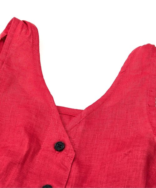 Otonato（オトナト）の「/2Pセットキャミ付Tシャツ（Tシャツ/カットソー・キッズ・レッド/チャコール・90/100/110/120/80/130/95/140）」の8枚目の写真