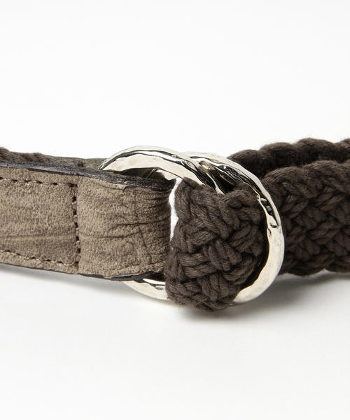 BRILLA per il gusto（ブリッラペルイルグースト）の「【AndreaD'AMICO / ダブルリングメッシュベルト】（ベルト・メンズ・シルバー/ブラウン/ネイビー・100cm/85cm/90cm/95cm）」の5枚目の写真