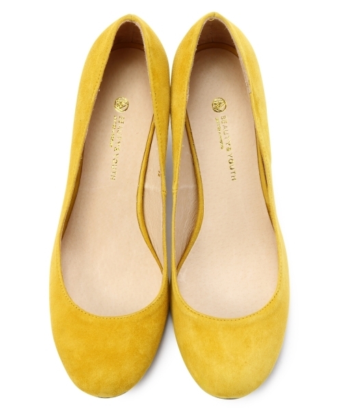 BEAUTY&YOUTH UNITED ARROWS（ビューティーアンドユースユナイテッドアローズ）の「BYSF ラウンドパンプス 65 ◆（パンプス・レディース・ベージュ/イエロー/ネイビー/ブラック・37/36/36h/35h/37h/38）」の5枚目の写真