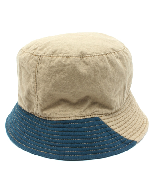 BEAMS BOY（ビームスボーイ）の「decho / 2WAY HAT（ハット・レディース・ベージュ/ネイビー・ONE SIZE）」の4枚目の写真