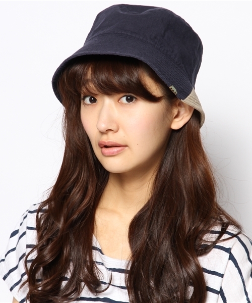 BEAMS BOY（ビームスボーイ）の「decho / 2WAY HAT（ハット・レディース・ベージュ/ネイビー・ONE SIZE）」の7枚目の写真