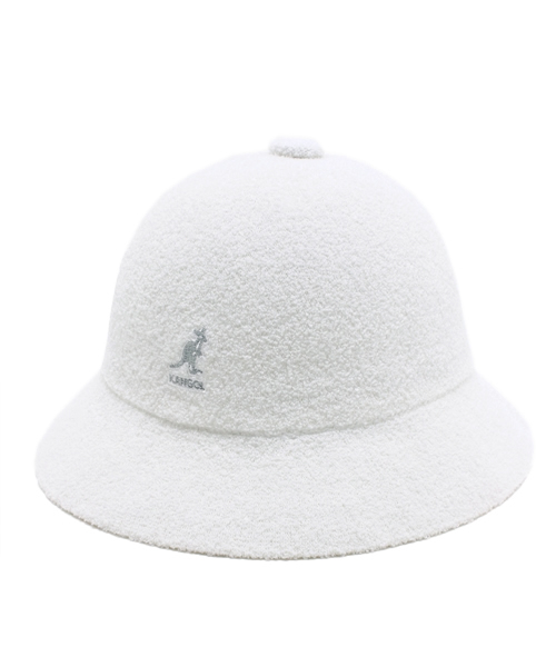 KANGOL（カンゴール）の「WEGO/KANGOL BERMUDACASUAL（ハット・メンズ・ホワイト/ブラック・LARGE/MEDIUM）」の2枚目の写真