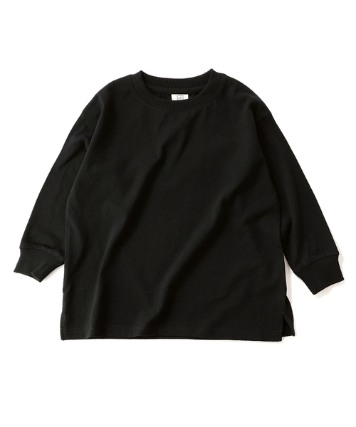 devirock(デビロック)の「ビッグシルエット袖リブ長袖Tシャツ(Tシャツ/カットソー・キッズ・ホワイト/ブラック/杢グレー/パープル系その他/ダークベージュ/オレンジ系その他/パープル系その他2/モカ・100cm/110cm/120cm/130cm/140cm/150cm/160cm)」の19枚目の写真