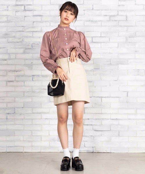 WEGO（ウィゴー）の「WEGO/アソートボタンブラウス（シャツ/ブラウス・レディース・ダークブラウン/ピンク/アイボリー/ブラウン系その他2/ブラック・FREE）」の11枚目の写真