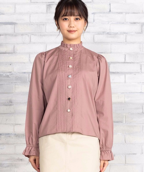 WEGO（ウィゴー）の「WEGO/アソートボタンブラウス（シャツ/ブラウス・レディース・ダークブラウン/ピンク/アイボリー/ブラウン系その他2/ブラック・FREE）」の17枚目の写真