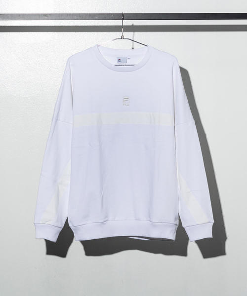 FILA HERITAGE（フィラヘリテージ）の「FILA(フィラ)クルーネックTシャツ（Tシャツ/カットソー・メンズ・オレンジ/ブルー/ホワイト/ブラック・S/M）」の2枚目の写真