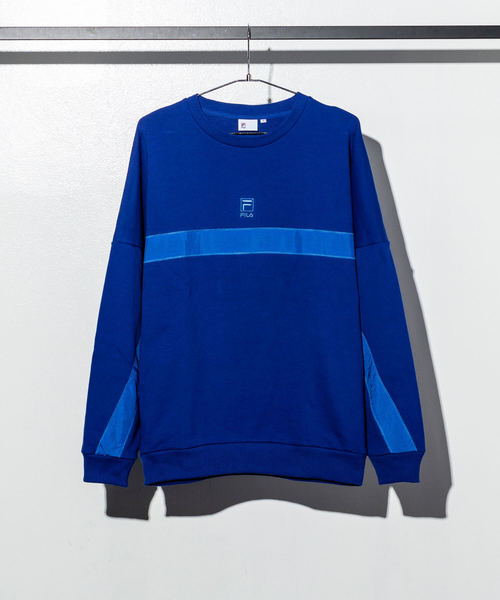 FILA HERITAGE（フィラヘリテージ）の「FILA(フィラ)クルーネックTシャツ（Tシャツ/カットソー・メンズ・オレンジ/ブルー/ホワイト/ブラック・S/M）」の4枚目の写真
