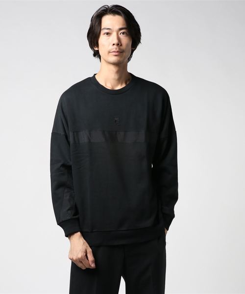 FILA HERITAGE（フィラヘリテージ）の「FILA(フィラ)クルーネックTシャツ（Tシャツ/カットソー・メンズ・オレンジ/ブルー/ホワイト/ブラック・S/M）」の5枚目の写真