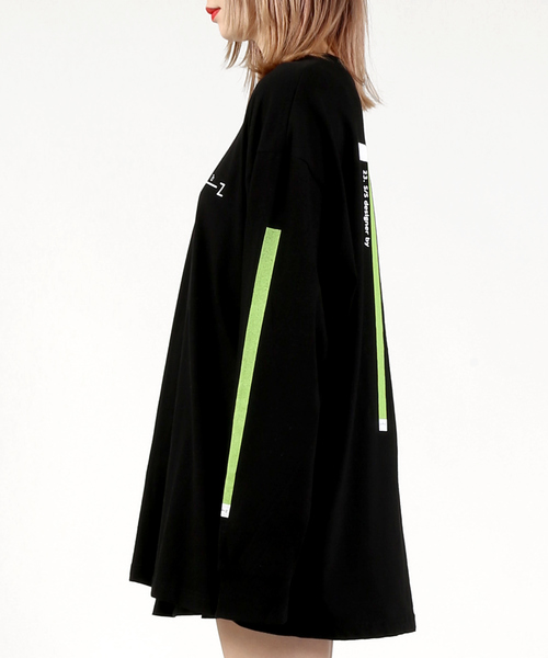 DING（ディング）の「DING/A to ZロンT（Tシャツ/カットソー・レディース・ホワイト/ブラック/パープル・FREE）」の8枚目の写真