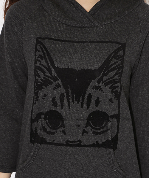 mmts(マミタス)の「mmts / ねぎ スウェット ワンピース(ワンピース・レディース・チャコールグレー・ONE SIZE)」の6枚目の写真