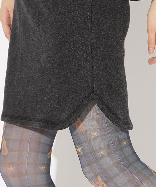 mmts(マミタス)の「mmts / ねぎ スウェット ワンピース(ワンピース・レディース・チャコールグレー・ONE SIZE)」の4枚目の写真