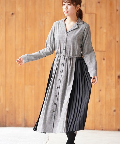 直送商品短納期 のサイドプリーツ開襟ワンピース ワンピース Rps アールピーエス のファッション ワンピース Rps アールピーエス のワンピース サイドプリーツ開襟ワンピース をセール価格で購入できます Rps ワンピース セール