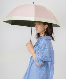 完全遮光晴雨兼用 ショート傘 ダンガリー無地切替