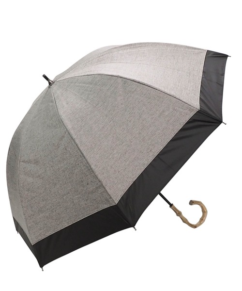 macocca(マコッカ)の「完全遮光晴雨兼用 ショート傘 ダンガリー無地切替(長傘・レディース・ベージュ/ネイビー/グレー/ピンク/ブルー・FREE)」の19枚目の写真