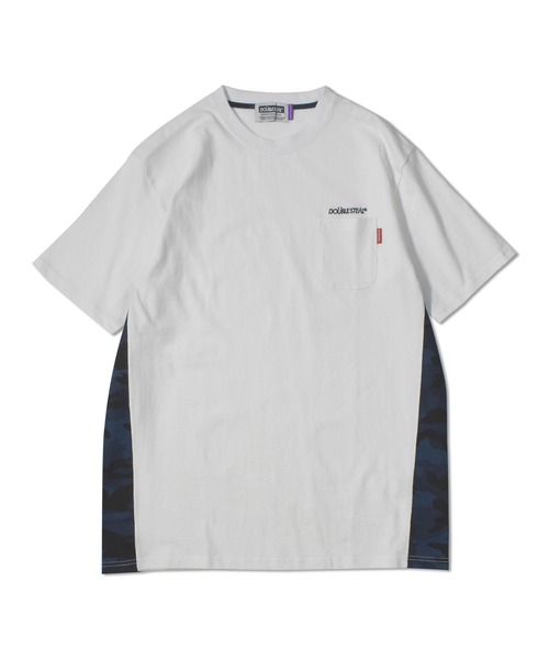 DOUBLE STEAL(ダブルスティール)の「Side PANEL Tee(Tシャツ/カットソー・メンズ・ホワイト系その他/ブラック系その他/ホワイト系その他2/ブラック系その他2・MEDIUM/X-LARGE/LARGE)」の1枚目の写真