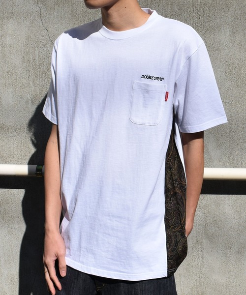 DOUBLE STEAL(ダブルスティール)の「Side PANEL Tee(Tシャツ/カットソー・メンズ・ホワイト系その他/ブラック系その他/ホワイト系その他2/ブラック系その他2・MEDIUM/X-LARGE/LARGE)」の2枚目の写真