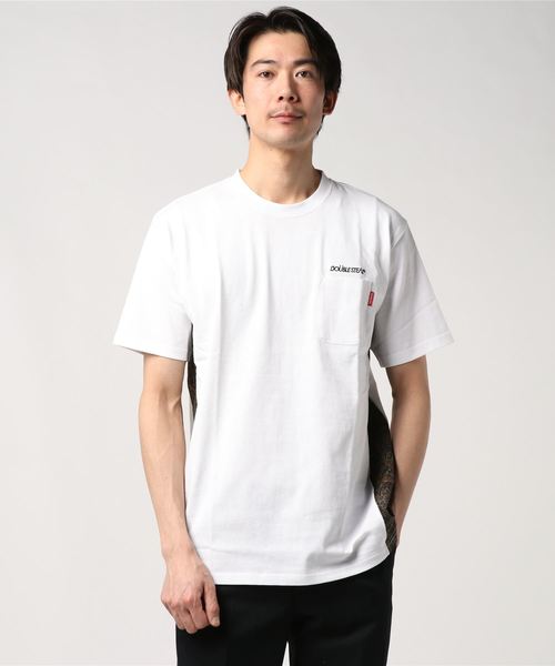DOUBLE STEAL(ダブルスティール)の「Side PANEL Tee(Tシャツ/カットソー・メンズ・ホワイト系その他/ブラック系その他/ホワイト系その他2/ブラック系その他2・MEDIUM/X-LARGE/LARGE)」の9枚目の写真