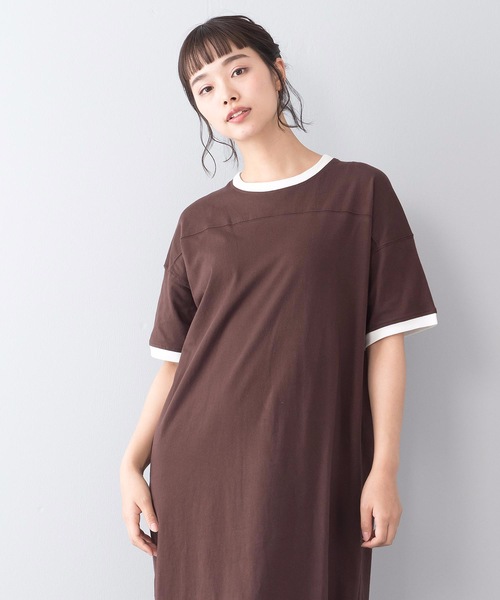OUTDOOR PRODUCTS(アウトドアプロダクツ)の「リンガーワンピース(ワンピース・レディース・ホワイト/チャコールグレー/ブラウン・MEDIUM/LARGE)」の8枚目の写真
