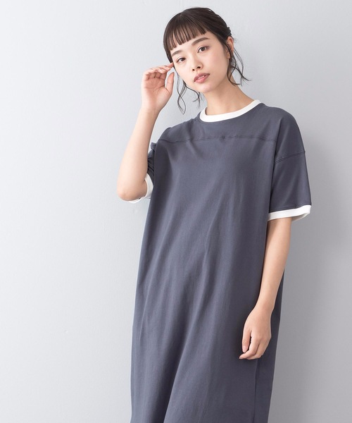 OUTDOOR PRODUCTS(アウトドアプロダクツ)の「リンガーワンピース(ワンピース・レディース・ホワイト/チャコールグレー/ブラウン・MEDIUM/LARGE)」の5枚目の写真