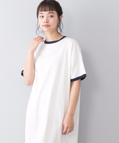 OUTDOOR PRODUCTS(アウトドアプロダクツ)の「リンガーワンピース(ワンピース・レディース・ホワイト/チャコールグレー/ブラウン・MEDIUM/LARGE)」の17枚目の写真