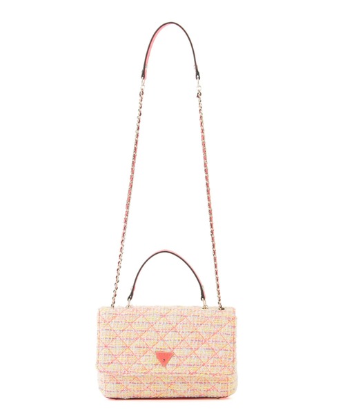 Guess（ゲス）の「CESSILY Quilted Tweed Convertible Crossbody Flap（ハンドバッグ）」 WEAR