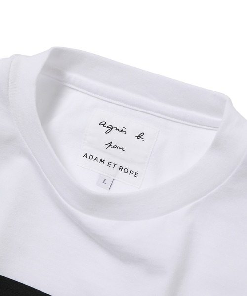 agnes b.（アニエスベー）の「【agnes b. pour ADAM ET ROPE'】T-SHIRTS SERIGRAPHIE（Tシャツ/カットソー・メンズ・ホワイト/ブラック・L/XL）」の10枚目の写真