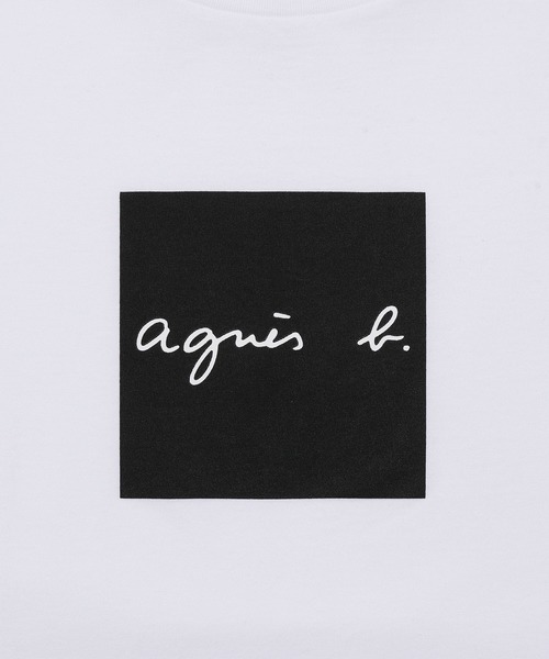 agnes b.（アニエスベー）の「【agnes b. pour ADAM ET ROPE'】T-SHIRTS SERIGRAPHIE（Tシャツ/カットソー・メンズ・ホワイト/ブラック・L/XL）」の3枚目の写真