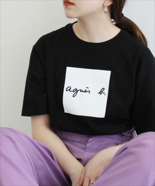 agnes b.（アニエスベー）の「【agnes b. pour ADAM ET ROPE'】T-SHIRTS SERIGRAPHIE（Tシャツ/カットソー・メンズ・ホワイト/ブラック・L/XL）」の16枚目の写真