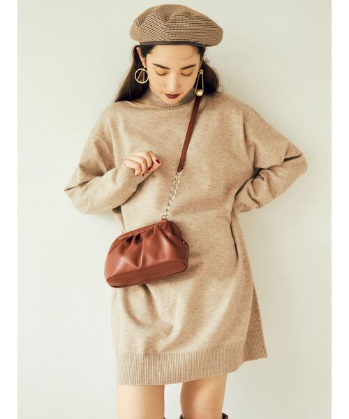 MURUA（ムルーア）の「スラッシュミニニットワンピース（ワンピース・レディース・ブラック/モカ/アイボリー・FREE）」の17枚目の写真