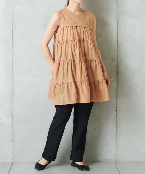 PUAL CE CIN（ピュアルセシン）の「テレコパンツ（その他パンツ・レディース・チャコールグレー/ナチュラル/ブラック・FREE）」の19枚目の写真