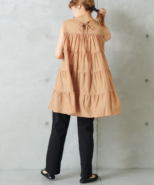 PUAL CE CIN（ピュアルセシン）の「テレコパンツ（その他パンツ・レディース・チャコールグレー/ナチュラル/ブラック・FREE）」の8枚目の写真