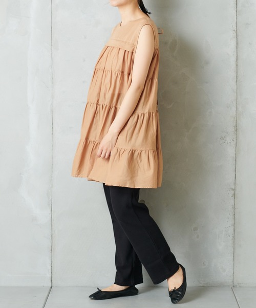 PUAL CE CIN（ピュアルセシン）の「テレコパンツ（その他パンツ・レディース・チャコールグレー/ナチュラル/ブラック・FREE）」の13枚目の写真