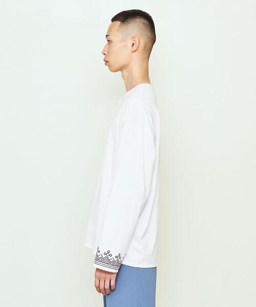 UNITED ARROWS & SONS（ユナイテッドアローズアンドサンズ）の「UNITED ARROWS & SONS（ユナイテッドアローズ＆サンズ）WALABER TEE◆（Tシャツ/カットソー・メンズ・ホワイト/ブラック・L/M/S/XL）」の13枚目の写真