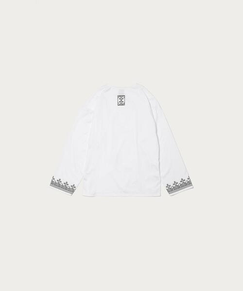 UNITED ARROWS & SONS（ユナイテッドアローズアンドサンズ）の「UNITED ARROWS & SONS（ユナイテッドアローズ＆サンズ）WALABER TEE◆（Tシャツ/カットソー・メンズ・ホワイト/ブラック・L/M/S/XL）」の8枚目の写真