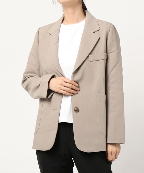 KOBE LETTUCE(コウベレタス)の「マーブルボタンテーラードジャケット(テーラードジャケット・レディース・ブラウン系その他/ブルー系その他/チャコール・FREE)」の8枚目の写真