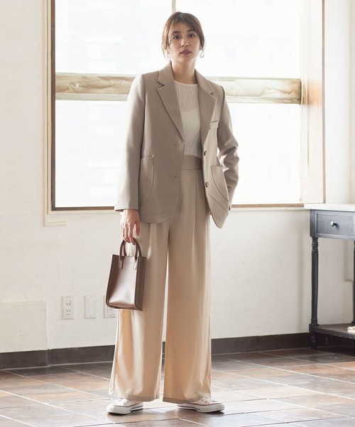 KOBE LETTUCE(コウベレタス)の「マーブルボタンテーラードジャケット(テーラードジャケット・レディース・ブラウン系その他/ブルー系その他/チャコール・FREE)」の15枚目の写真