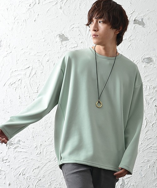 メンズ長袖落ち感素材ビッグシルエットバックシャーリングカットソー Tシャツ カットソー Minority マイノリティ のファッション通販 Zozotown