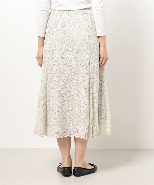 ウールレースフレアスカート　アイボリー 楽天市場】チェック柄チュールレーススカート レディース