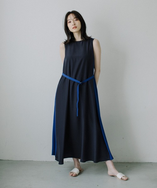 セール】マルチカラー フレアロングワンピース リゾートマキシ