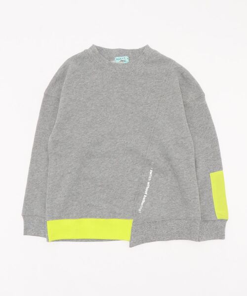 トップス Hakka スウェット ジュニアサイズ ボーイズ 切替裏毛長袖トレーナー スウェット Hakka Kids ハッカキッズ のファッション オンライン限定商品 スウェット