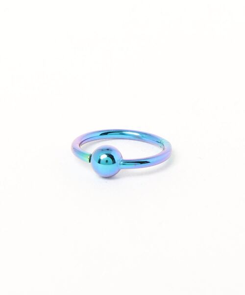 MORPH(モルフ)の「MORPH モルフ CBR クリッカー ボディーピアス 16ゲージ 6mm~10mm(ピアス(片耳用)・レディース・ブルーグリーン・6/8/10)」の4枚目の写真