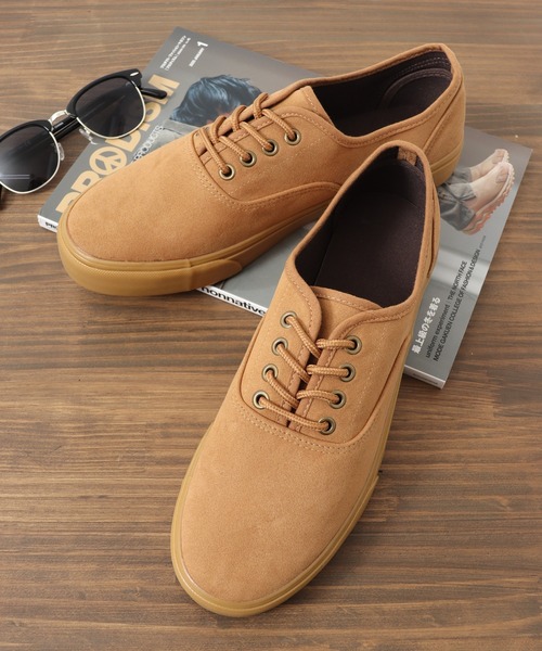 AAA+(サンエープラス)の「AAA+ 軽量ヴァルカスニーカー(スニーカー・メンズ・ブラック/マスタード/ワインレッド/ブラウン/キャメル/グレー/アイボリー・45/41/43/40/46/42/44)」の6枚目の写真