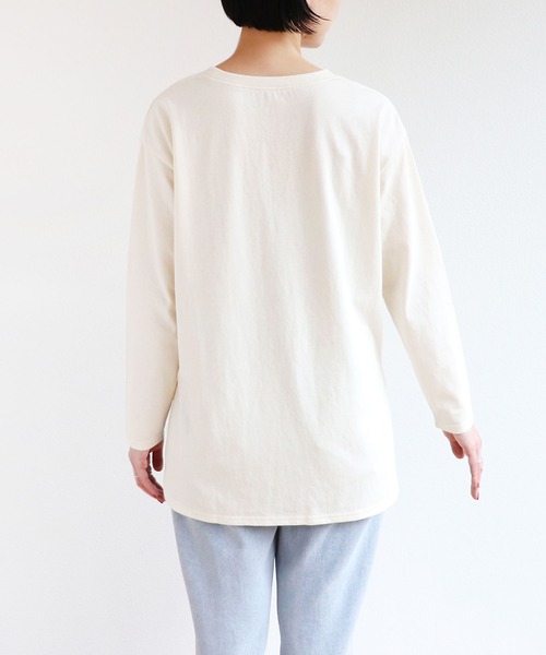 andme（アンドミー）の「USAコットン長袖オーバーサイズ裾