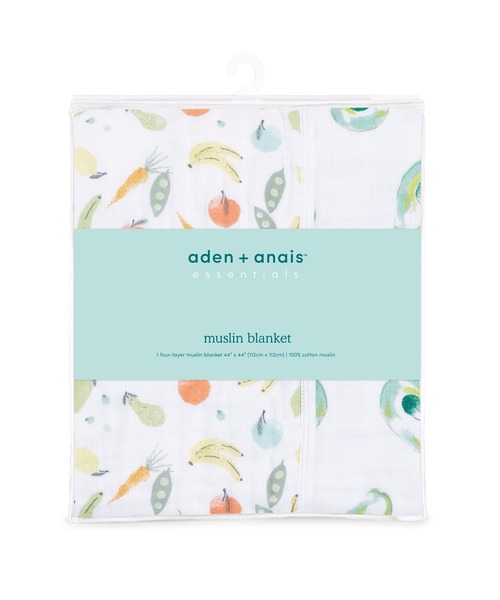 aden + anais essentials（エイデンアンドアネイエッセンシャルズ）の「モスリンブランケット1枚入り ファームトゥテーブル