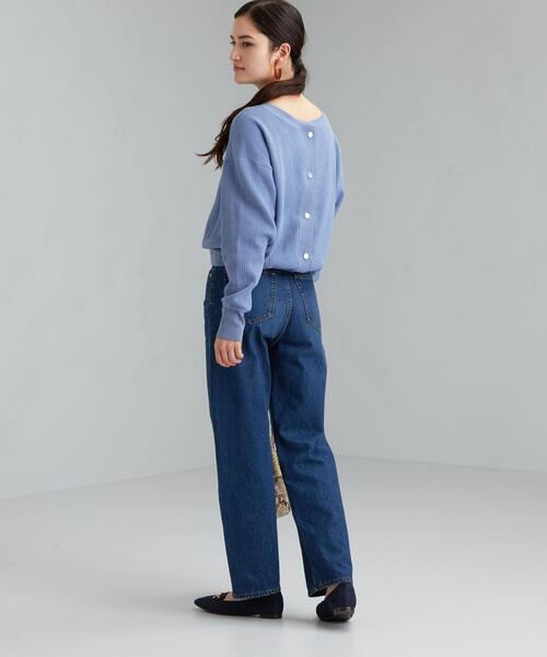 green label relaxing（グリーンレーベルリラクシング）の「CFC ドットボダン 3WAY プルオーバー カーディガン（カーディガン/ボレロ・レディース・オフホワイト/ダークグレー/コバルトブルー/レッド・FREE）」の10枚目の写真