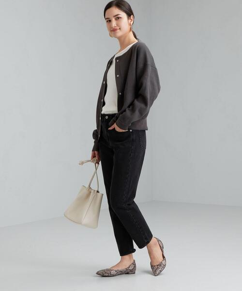 green label relaxing（グリーンレーベルリラクシング）の「CFC ドットボダン 3WAY プルオーバー カーディガン（カーディガン/ボレロ・レディース・オフホワイト/ダークグレー/コバルトブルー/レッド・FREE）」の12枚目の写真